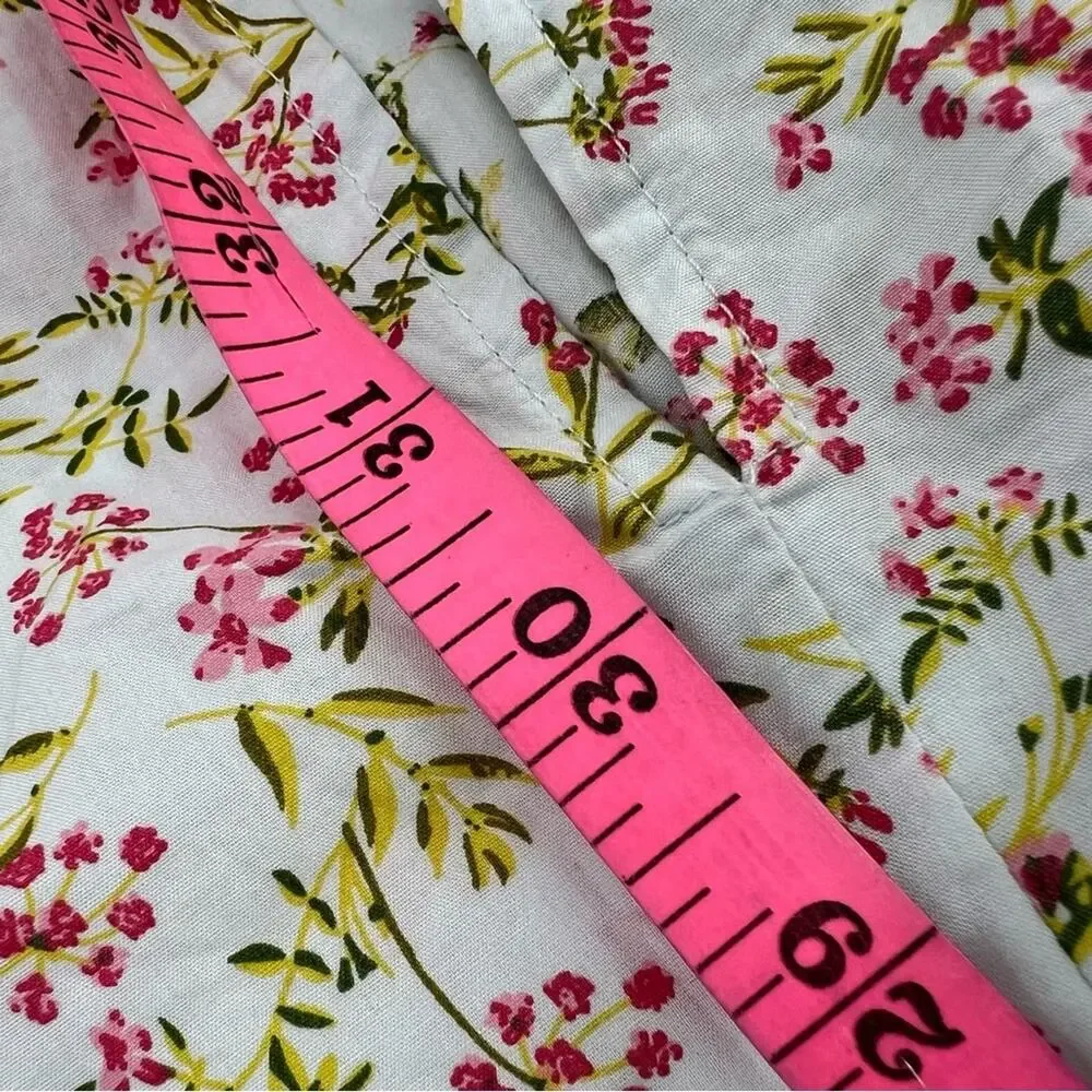 J.‎ Crew Short-Sleeve Smocked Dress in Meadow Floral Size Medium